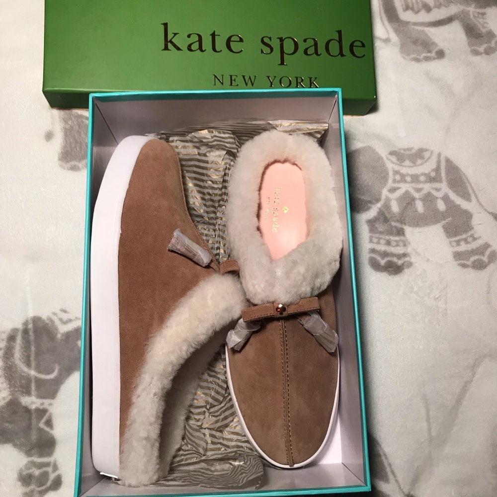 Kate Spade Limon Sz 10 Shearling Slip On